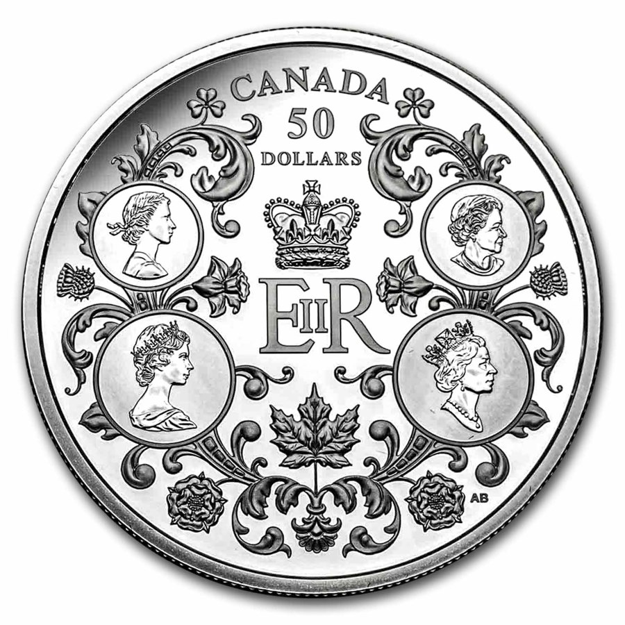 2022 Canada Silver $50 Queen Elizabeth II's Reign