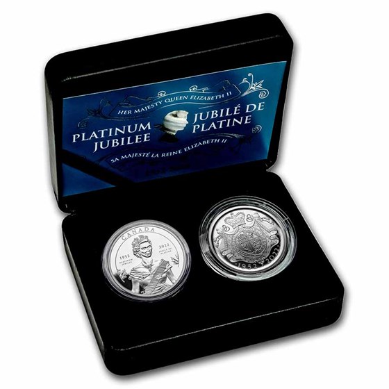 2022 Canada Silver Proof Set: Platinum Jubilee Queen Elizabeth II 2022 Canada Silver Proof Set: Platinum Jubilee Queen Elizabeth II