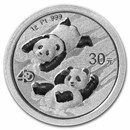 2022 China 1 gram Platinum Panda BU
