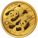 2022 China 3 gram Gold Panda BU (Sealed)