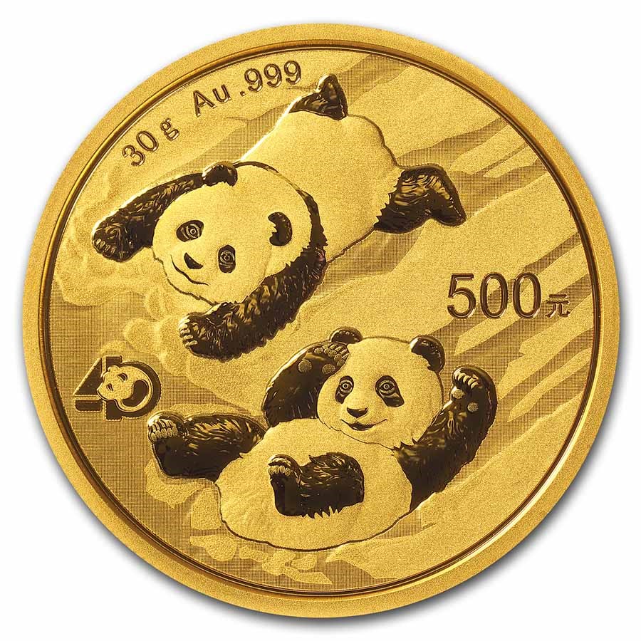 2022 China 30 gram Gold Panda BU (Sealed)