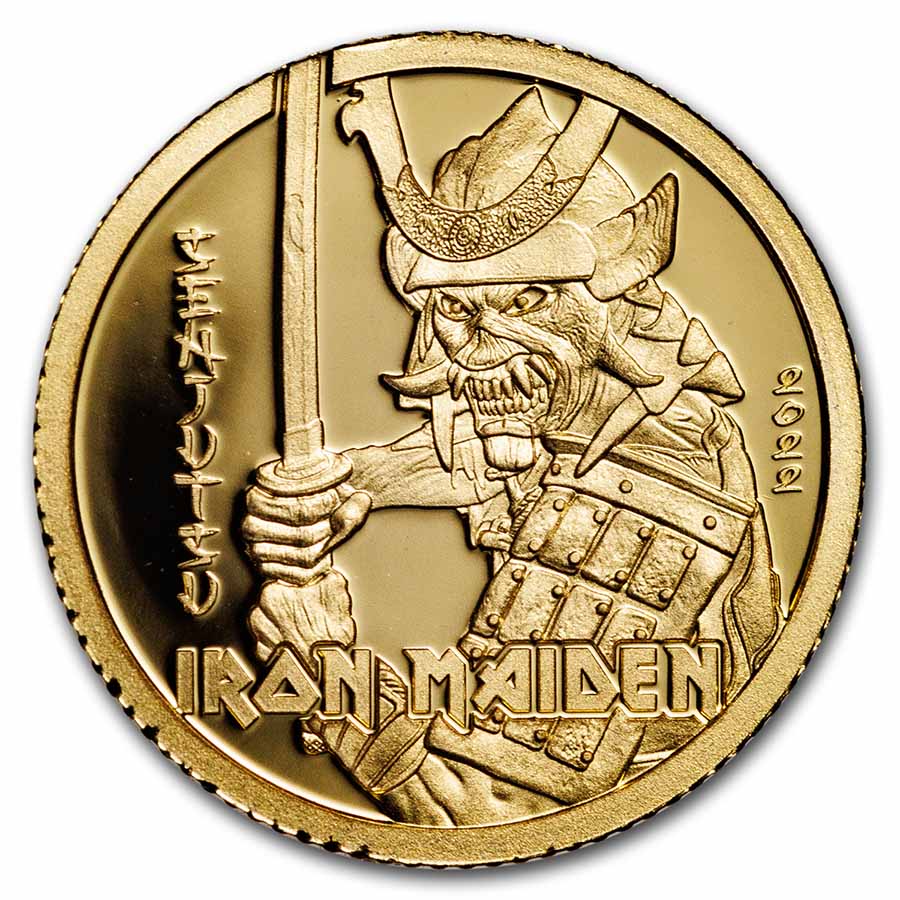 Buy 2022 Cook Islands 1/2 gram Gold Iron Maiden Senjutsu | APMEX