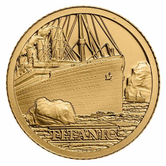2022 Cook Islands 1/2 gram Gold Proof Titanic 2022 Cook Islands 1/2 gram Gold Proof Titanic
