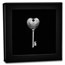 2022 Cook Islands 1 oz Antique Silver Key To My Heart Shaped Coin