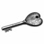 2022 Cook Islands 1 oz Antique Silver Key To My Heart Shaped Coin