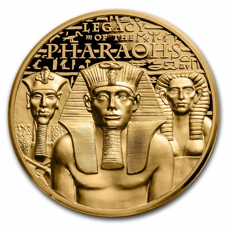 2022 Cook Islands 1 oz Gold High Relief Legacy of the Pharaohs