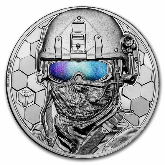 2022 Cook Islands 1 oz Platinum Real Heroes: Special Forces