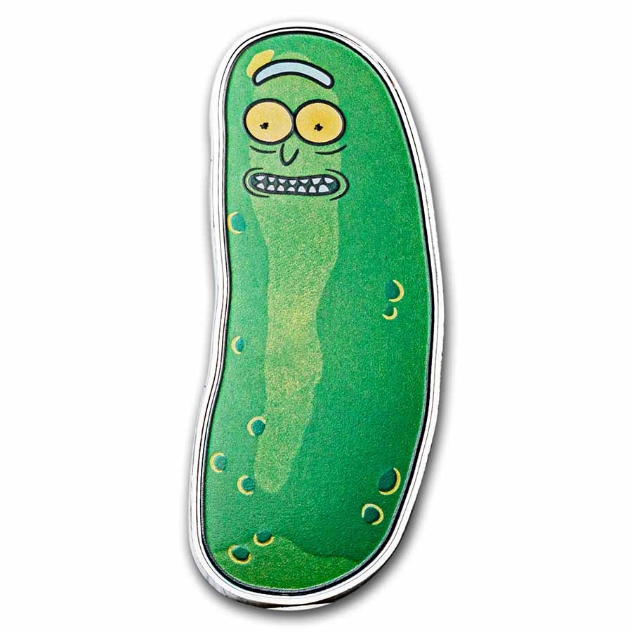 2022 Cook Islands 1 oz Silver $1 Rick and Morty: Pickle Rick Coin