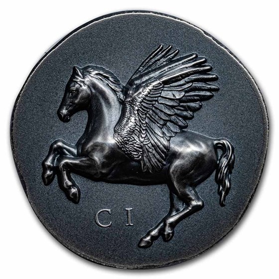 2022 Cook Islands 1 oz Silver Antique Pegasus 2022 Cook Islands 1 oz Silver Antique Pegasus