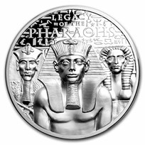 2022 Cook Islands 1 oz Silver High Relief Legacy of the Pharaohs
