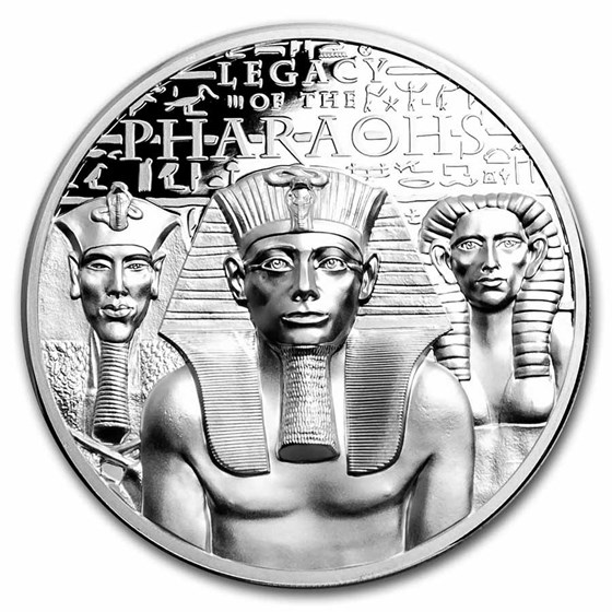 2022 Cook Islands 1 oz Silver High Relief Legacy of the Pharaohs 2022 Cook Islands 1 oz Silver High Relief Legacy of the Pharaohs