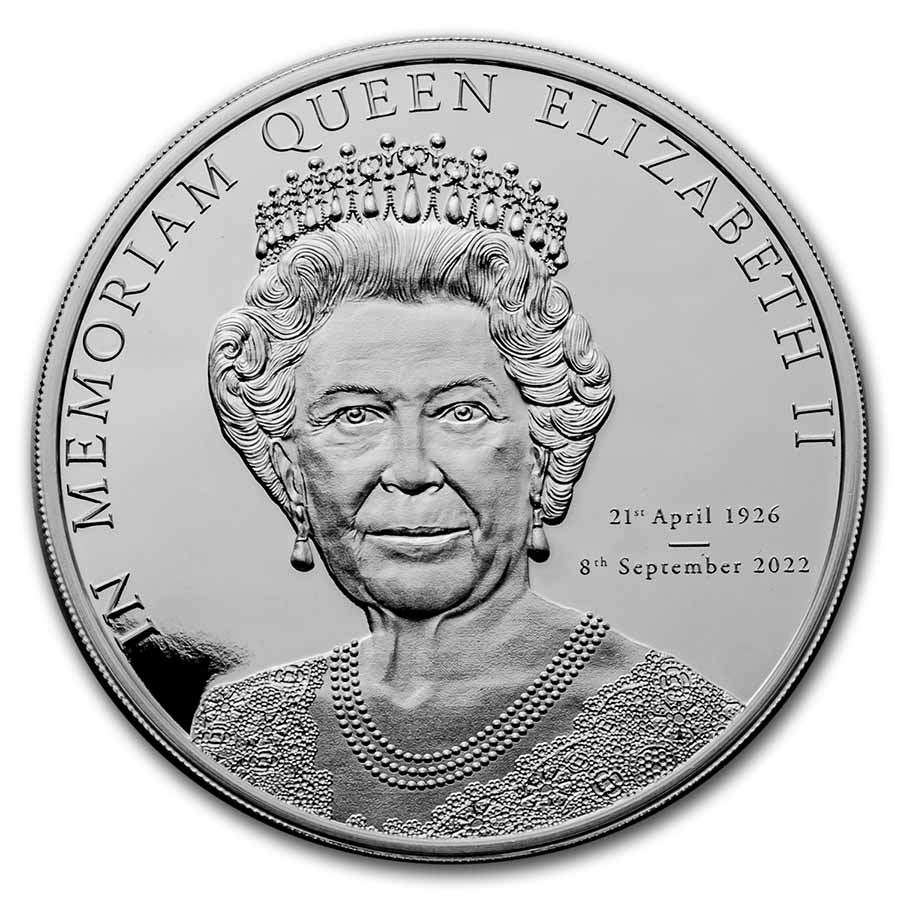 Buy 2022 Cook Islands 1 oz Silver In Memoriam Queen Elizabeth II