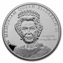 2022 Cook Islands 1 oz Silver In Memoriam Queen Elizabeth II