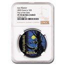 2022 Cook Islands 1 oz Silver Iron Maiden; Fear Dark PF-70 NGC