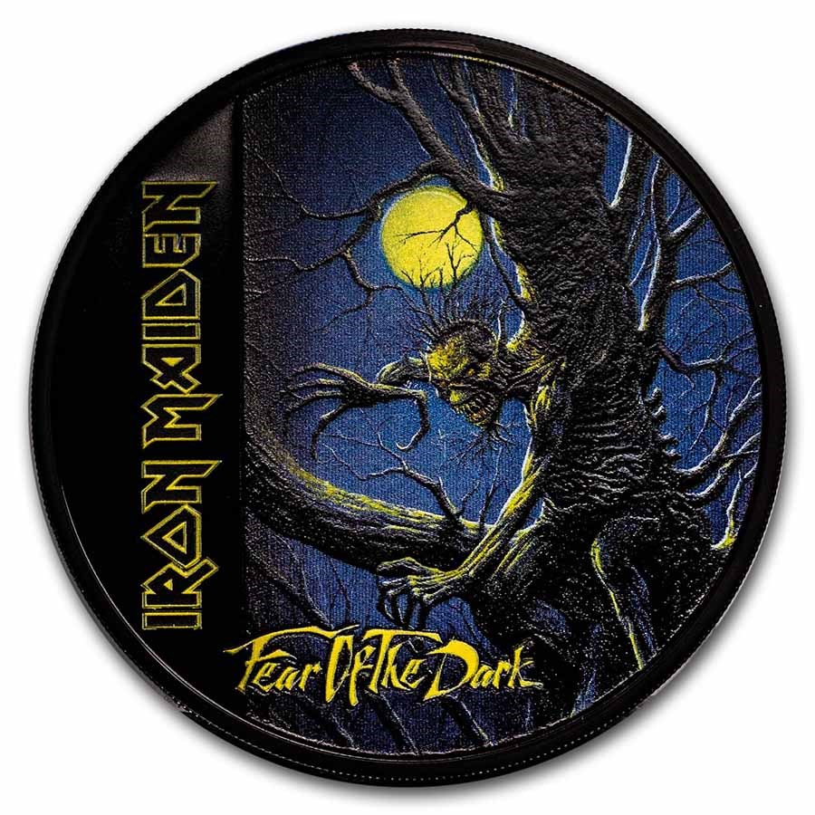 2022 Cook Islands 1 oz Silver Iron Maiden; Fear of the Dark