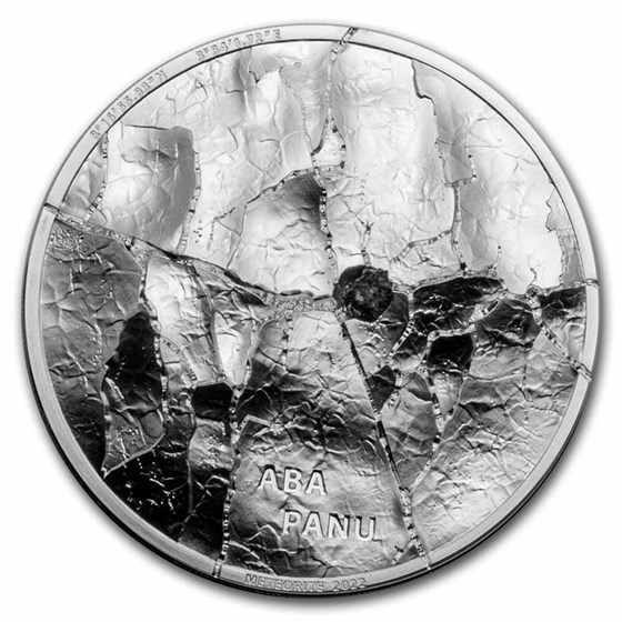2022 Cook Islands 1 oz Silver Proof Aba Panu Meteorite 2022 Cook Islands 1 oz Silver Proof Aba Panu Meteorite