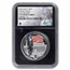 2022 Cook Islands 2 oz Silver Abraham Lincoln PF-70 NGC