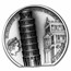 2022 Cook Islands 2 oz Silver Antique Leaning Tower of Pisa