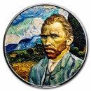 2022 Cook Islands 2 oz Silver Masters of Art: Vincent van Gogh