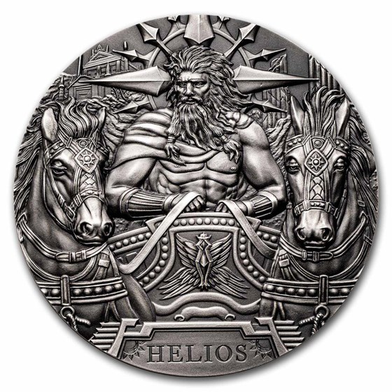 2022 Cook Islands 3 oz Silver Gods of the World: Helios 2022 Cook Islands 3 oz Silver Gods of the World: Helios