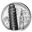 2022 Cook Islands 5 oz Silver Antique Leaning Tower of Pisa
