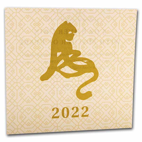 Buy 2022 Cook Islands 5 oz Silver Mother of Pearl Year of the