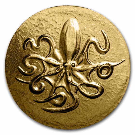 2022 Cook Islands Gold Ancient Greece: Octopus-Syracuse