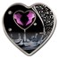 2022 Cook Islands Silver Brilliant Love Heart Shape PF-70 NGC