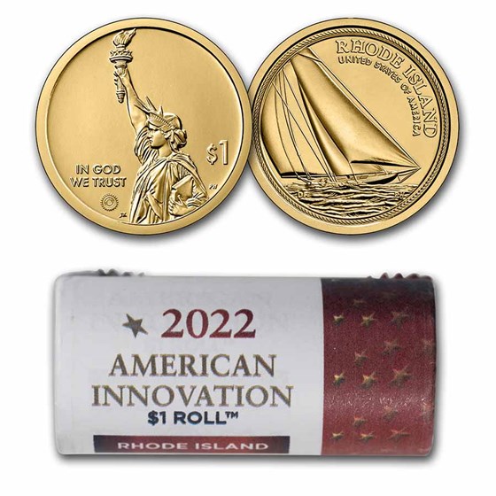 2022-D American Innovation $1 Reliance Yacht (25-Coin Roll) 2022-D American Innovation $1 Reliance Yacht (25-Coin Roll)