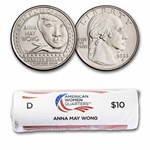 2022-D Anna May Wong American Women Quarter 40-Coin Roll BU