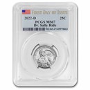 2022-D Dr. Sally Ride Silver Quarter MS-67 PCGS (FDI) 2022-D Dr. Sally Ride Silver Quarter MS-67 PCGS (FDI)