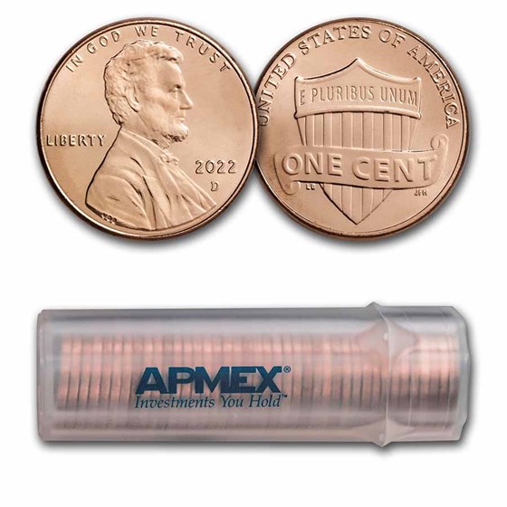 2022-D Lincoln Cent 50-Coin Roll BU 2022-D Lincoln Cent 50-Coin Roll BU