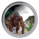 2022 Democratic Rep. of Congo 1 oz Silver Gigantopithecus Color