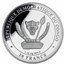 2022 Democratic Rep. of Congo 1 oz Silver Liopleurodon (Reptile)