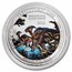 2022 Democratic Rep. of Congo 1 oz Silver Parasaurolophus Color