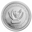2022 Democratic Rep. of Congo 1 oz Silver Parasaurolophus