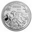 2022 Democratic Rep. of Congo 1 oz Silver Parasaurolophus