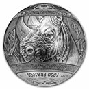 2022 Djibouti 1 kilo Silver Big Five of Africa Rhino Spherical