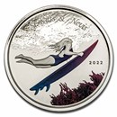 2022 Eastern Caribbean 8 1 oz Silver Colorized Coin (Off-Quality)