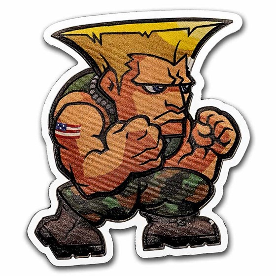 2022 Fiji 1 oz Silver $1 Street Fighter Mini Fighters: Guile 2022 Fiji 1 oz Silver $1 Street Fighter Mini Fighters: Guile