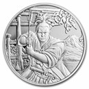 2022 Fiji 1 oz Silver Ancient Warriors: Samurai Proof Like BU