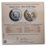 2022 Fiji 1 oz Silver Year of the Tiger Proof Gold Gilded w/Pearl