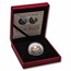 2022 Fiji 1 oz Silver Year of the Tiger Proof Gold Gilded w/Pearl
