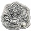 2022 Fiji 2 oz Dragon Shaped Silver High Relief Antiqued Coin