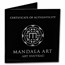 2022 Fiji 3 oz Antique Finish Silver Mandala Art (Art Nouveau)