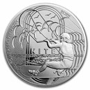 2022 France €10 Silver Paris 2024 Sports Series Kite Surfing
