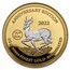 2022 Gabun Gold 7-Coin World Bullion Anniversary Proof Set