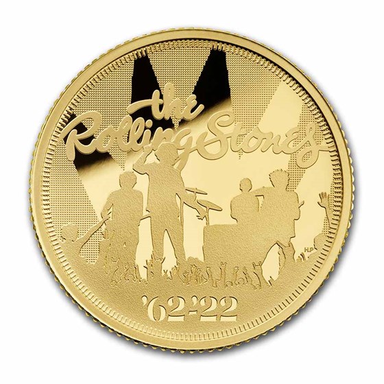 2022 GB 1/4 oz Gold £25 Proof Music Legends: Rolling Stones 2022 GB 1/4 oz Gold £25 Proof Music Legends: Rolling Stones