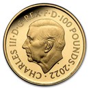 2022 GB 1 oz £100 Gold Her Majesty Queen Elizabeth (Box/COA)