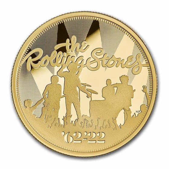 2022 GB 1 oz Gold £100 Proof Music Legends: Rolling Stones 2022 GB 1 oz Gold £100 Proof Music Legends: Rolling Stones